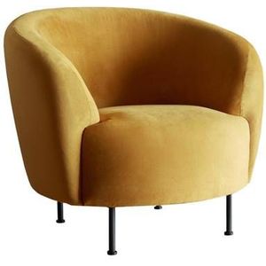 Kragelund Gran Fauteuil Okergeel Cirkel-Poot