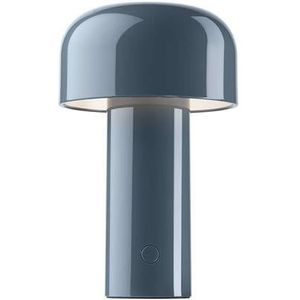 Flos Bellhop tafellamp LED oplaadbaar grijsblauw