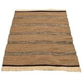 J-Line tapijt Gevlochten - zeegras-palmblad - naturel|zwart