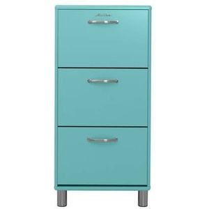 Tenzo Malibu Schoenenkast 3 Kleppen Lagune Blauw