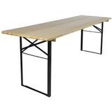 MaximaVida inklapbare picknicktafel Berlijn 200 x 70 cm blanke lak