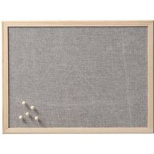 Zeller prikbord|memobord - grijs - 30 x 40 cm - textiel