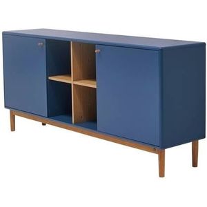 Tenzo Color Living Dressoir 2-Deuren met Open Kubus Diepzee Blauw