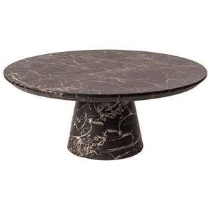 Coffee Table POLSPOTTEN Disc Marble Look Black