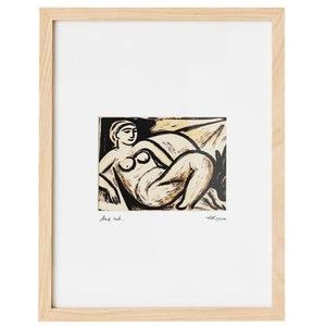 HKliving - Framed Artwork - Schilderij - Beige - Suns Out