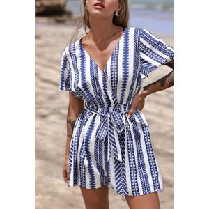 Superplie-rompertje met geometrische strepen