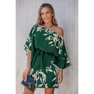 Forest Tropics off-shoulder jurk