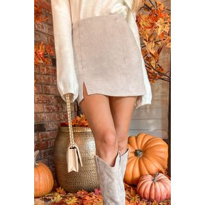 Bodycon minirok met hoge taille