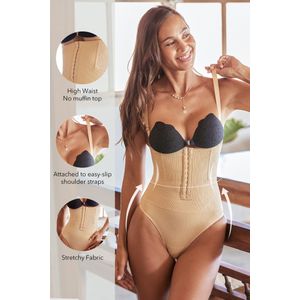 Neutrale corrigerende shapewear met hoge taille