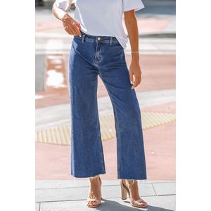 Raw-cut jeans met hoge taille uit de jaren 90