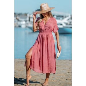 Jam maxi-jurk met v-hals