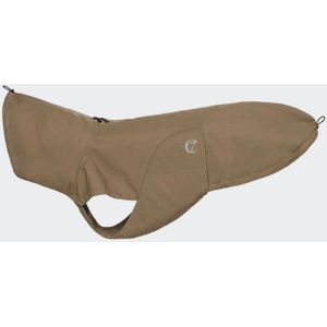 Cloud7 Hunderegenmantel Dublin Sienna 5 Beige Cognac für kleine Hunde  für große Hunde  für Geschirrträger  mit Klettverschluss  mit Reissverschlu
