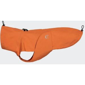 Cloud7 Hunderegenmantel Dublin Orange Dackel 2 Neonorange Orange Regenmantel für Dackel  für alle Rassen  für Geschirrträger  mit Klettverschluss