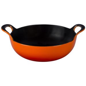 Le Creuset Wokpfanne / Balti-Gericht - Ofenrot - ø 24 cm / 2.7 Liter - Emaillierte Antihaftbeschichtung