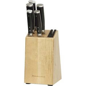 KitchenAid Messerblock Gourmet Birkenholz 6-teilig