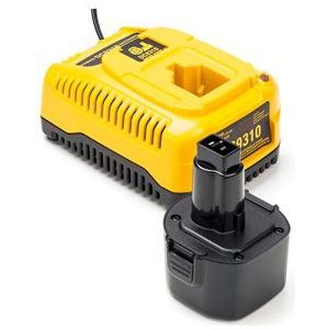 9.6V XR, A9242, A9251, A9265, A9272, A9274, DC9062, DE9036, DE9061 1x DeWalt DE9036 accu + lader (9.6 V, 1.5 Ah)