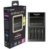 Panasonic Eneloop Pro Snelle Charger Met LCD Display - BQ-CC65E - zwart