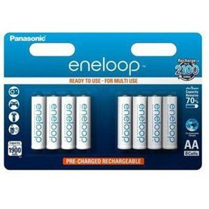 1x8 Panasonic Eneloop Mignon AA 1900 MAh