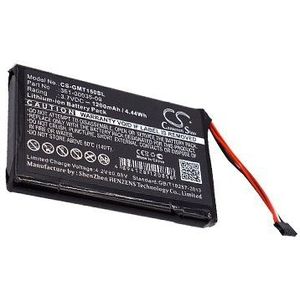 Accu (1200 mAh) geschikt voor Garmin TT 15 mini, Garmin T 5 mini (010-11828-40, 361-00035-09, 351-00035-09)