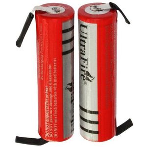 18650 UltraFire 18650 batterij Oplaadbaar (2 stuks) (3.7V, 3000 mAh)