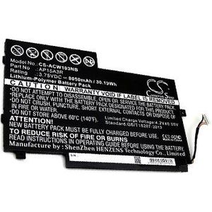 Accu (8050 mAh) geschikt voor Acer SW3-013, Acer Aspire Switch 10E, Acer SW3-013-1566 (AP15A3R)