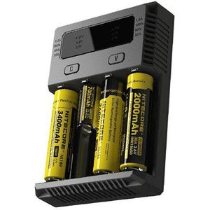 Nitecore New i4 batterij lader voor Li-ion/Nimh/Ni-Cd batterijen