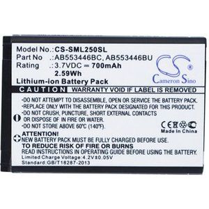 AB463446BUCSTD, AB553446BC, AB553446BU BTC-SML250SL accu (700 mAh 3.7 V)