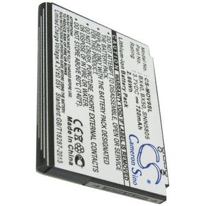 Accu (720 mAh) geschikt voor Motorola V8, Motorola V9, Motorola V9M, Motorola RAZR2 (BX40, BX50, FNN7012AA, SNN5805, SNN5805A, SNN5807, SNN5807A)