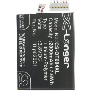 CAC2000012C2, TLp020C1, TLp020C2 BTC-OT604XL accu (2000 mAh 3.8 V)