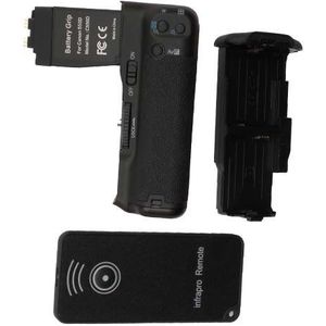 Batterij grip geschikt voor Canon EOS 550D (B2R, BG-E8, BP-550D)