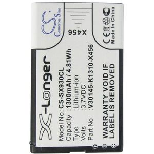 Accu (1300 mAh) geschikt voor Siemens Gigaset SL930A, Siemens Gigaset SL930 (S30852-D1751-X1, V30145-K1310-X382, V30145-K1310-X456)