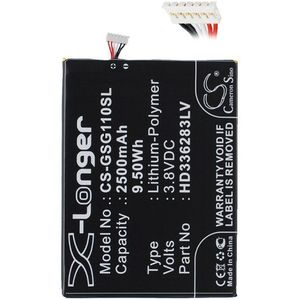 Accu (2500 mAh) geschikt voor Gsmart Guru G1 (HD336283LV)