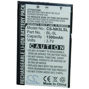 Accu (1300 mAh) geschikt voor Nokia 9500, Nokia N92, Nokia 7710, Nokia N800, Nokia E62, Nokia 7700, Nokia 770, Nokia E61 (BP-5L)