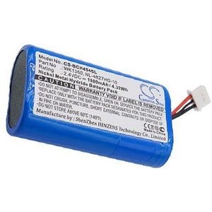 BP 6001, NL-4827HG-10, WK1350 BTC-BCH454SL accu (1800 mAh 2.4 V, Blauw)