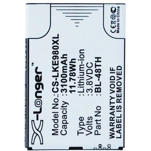 BL-48TH, EAC62058511, EAC62058511 LLL BTC-LKE980XL accu (3100 mAh 3.8 V)