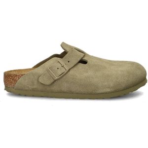 Birkenstock - Boston - Clog - Suède - Unisex - Zwart