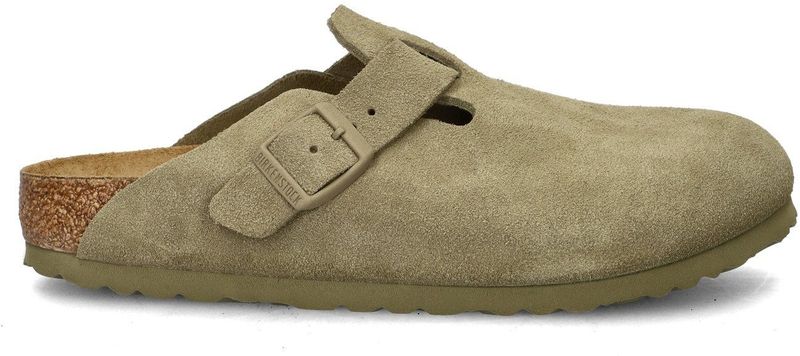 Birkenstock - Boston - Clog - Suède - Unisex - Zwart