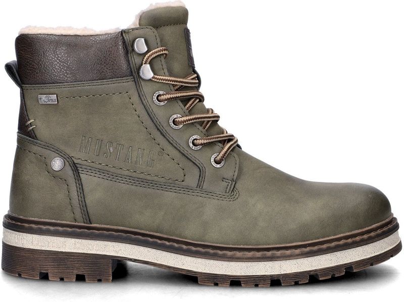 Mustang - Veterboots - Imitatieleer - Gevoerd met Fake Fur - Stevige Profielzool