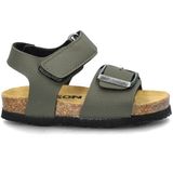 Nelson - Jongens Sandalen - Imitatieleer - Zwart - Klittenbandsluiting