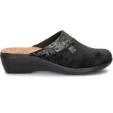 FlyFlot - Pantoffels - Zacht Textiel - Gevoerd met Fleece - Lage Sleehak