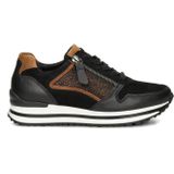 Gabor - Comfort Optifit - Sneakers - Zwart - Suède en Gladleer