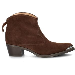 Unisa - Grea - Enkellaarsjes - Zwart - Suède - Leren Voetbed