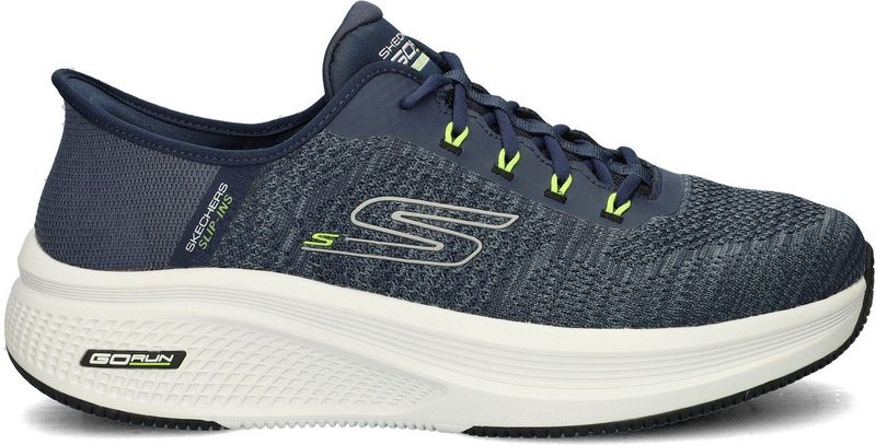 Skechers - Hands Free Slip-InsGo Run Elevate - Sneakers - Zwart - Mesh-Textiel
