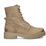 Nelson Monk - Dames Veterboots - Enkellaarsjes - Nubuck - Zwart