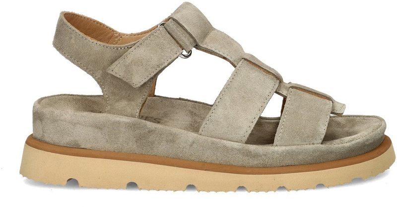 Shabbies Amsterdam - Wana - Sandalen - Suède - Zacht Leer - Chunky Loopzool