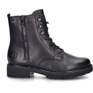 Remonte - Veterboots - Zwart - Dames - Leren Schoen