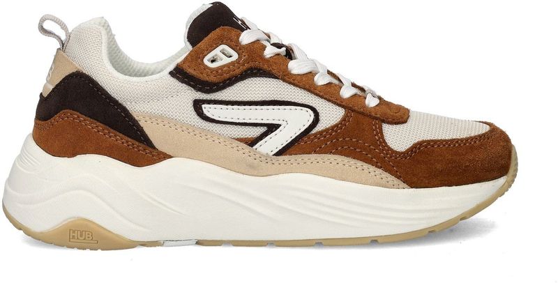 Hub - Glide - Sneakers - Groen - Suède/Mesh - Chunky Model