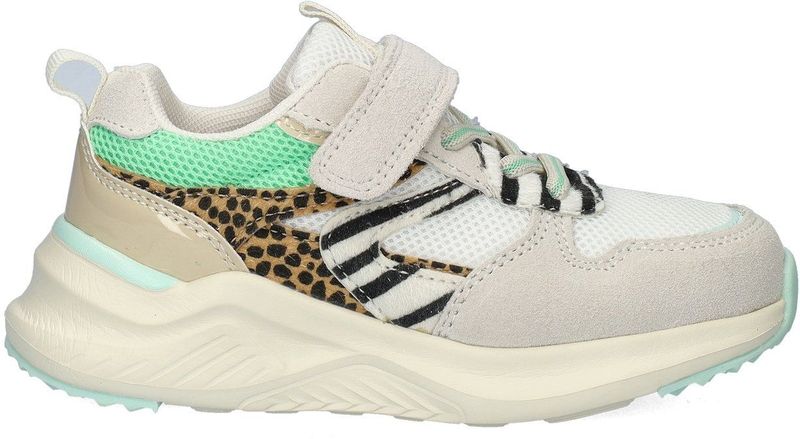 Nelson - Kids - Lage Sneakers - Suède - Klittenband - Gevoerd met Textiel