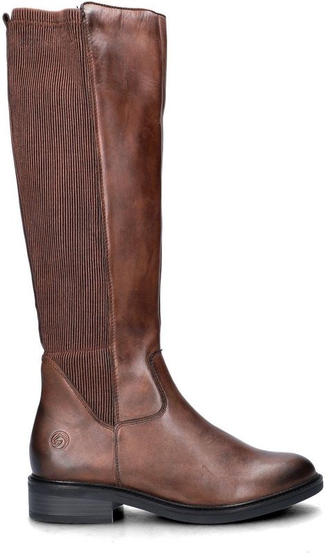 Remonte - Hoge Laarzen - Zwart - Met Elastisch Kuitdeel