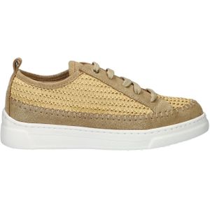 Unisa Fleur Raffia lage sneakers